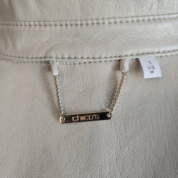 Chico's Faux Leather jacket - Picture 5 of 5